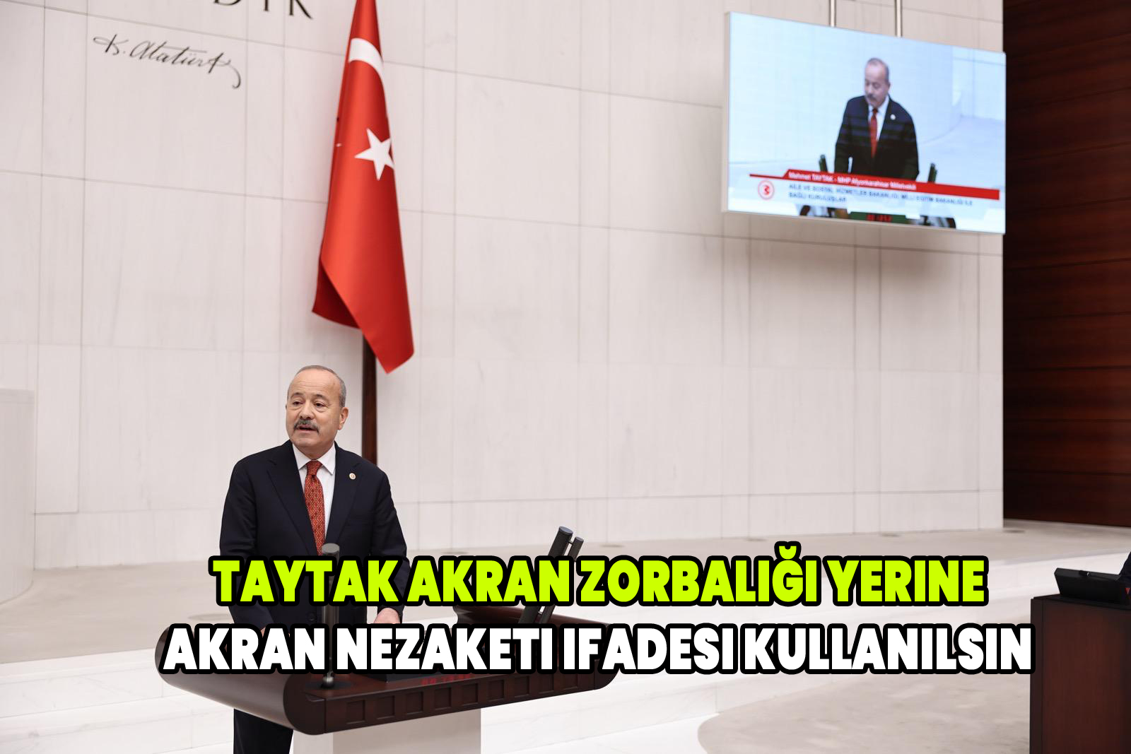 Taytak Akran Zorbalığı' yerine 'Akran Nezaketi' ifadesi kullanılsın